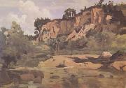 Jean Baptiste Camille  Corot Civita Castellana (mk11) painting